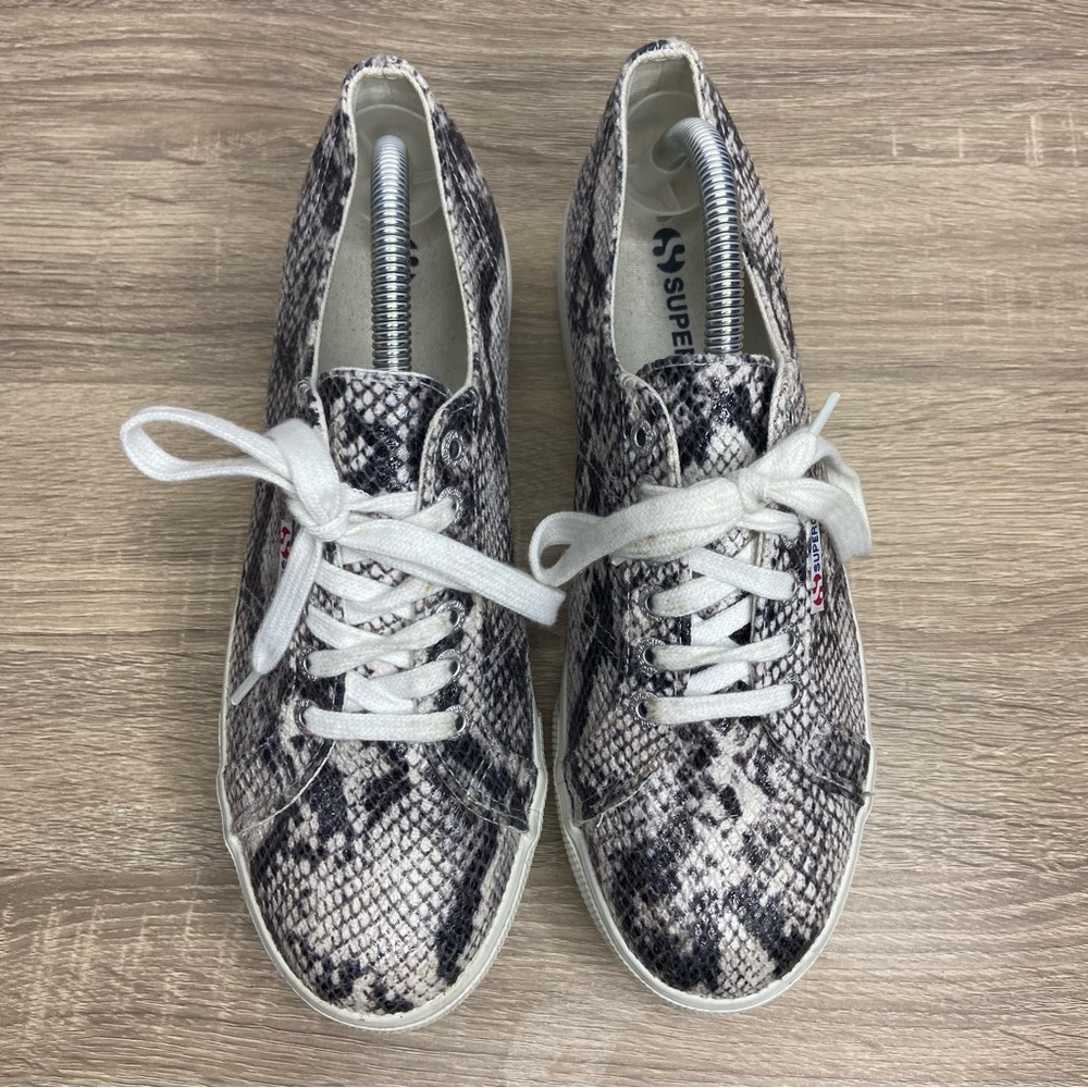 Superga Platform Snakeskin Patterned Sneakers Siz… - image 7
